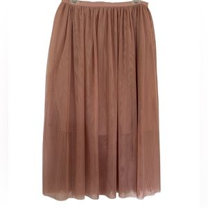Taylor & Sage Tulle Blush Lined Skirt 💓